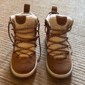 UGG Kids Tan and Cream Boots